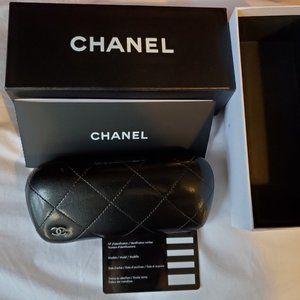 Chanel eyeglass case, box, booklet & Certificate